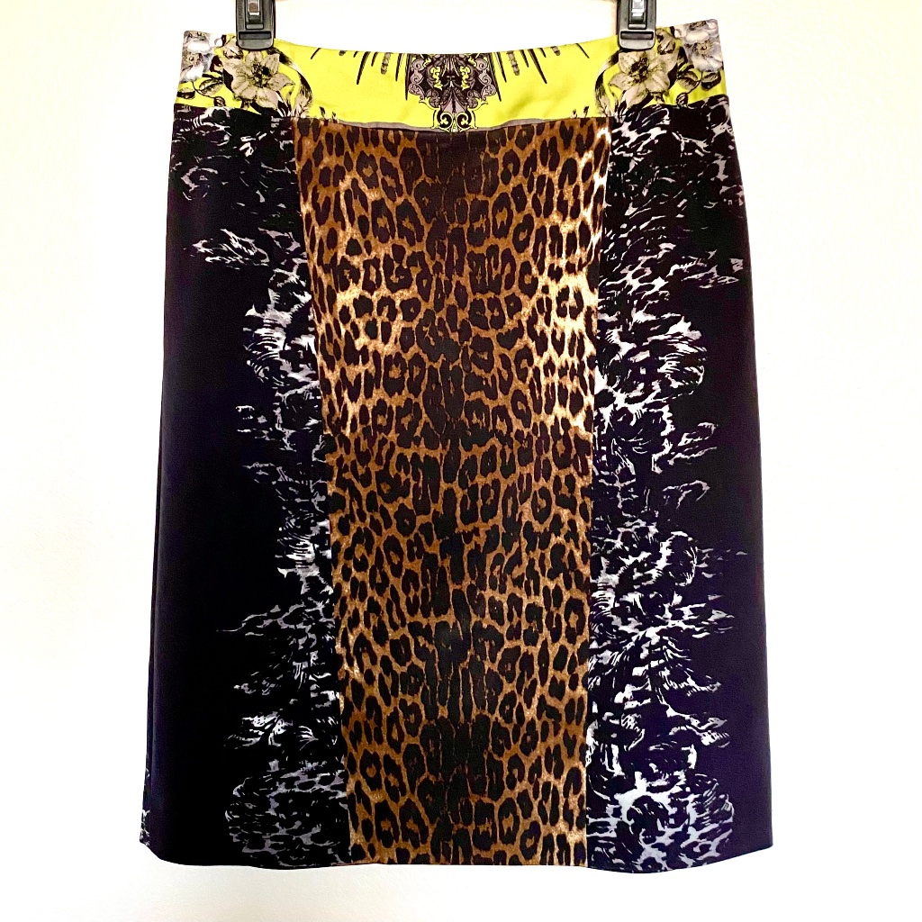 Elie Tahari Silk Pencil Skirt 10